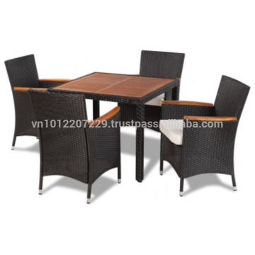 PE Poly Rattan exterior / muebles de jardín - juego de comedor